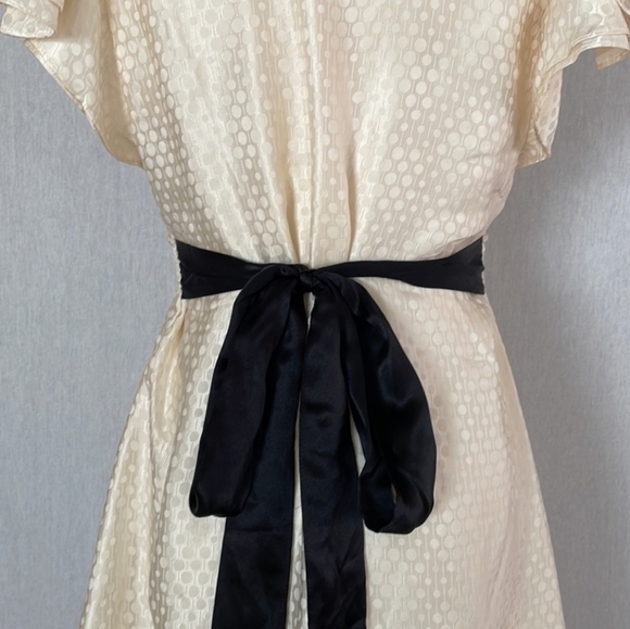 BCBG MaxAzria 100% Silk Ruffle Cap Sleeve Size XS - Picture 4 of 9